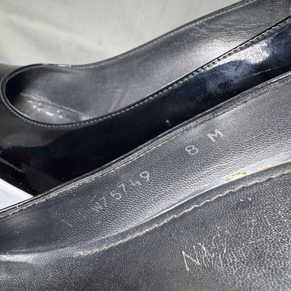 Stuart Weitzman Black Pumps Patent Leather High Heels Women's Size 8M US - Picture 7 of 7